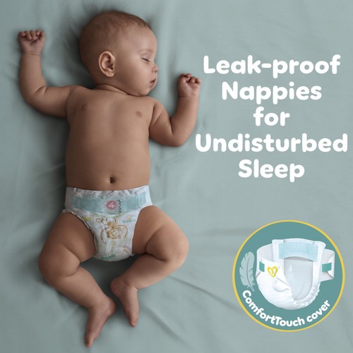 Pampers Baby-Dry Nappies, Size 8 (17kg+) Essential Pack