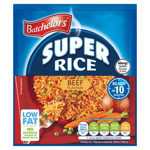 Batchelors Super Rice Beef Flavour Packet Rice