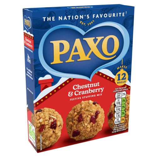 Paxo Cranberry and Chestnut Stuffing