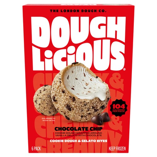 Doughlicious Dairy Chocolate Chip Cookie Dough & Gelato Bites (GF)