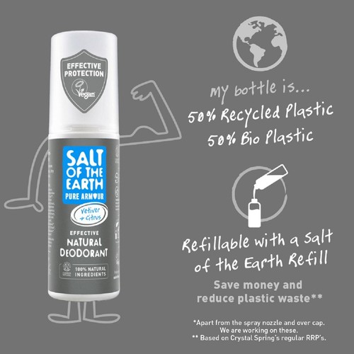 Salt of the Earth Vetiver & Citrus Natural Deodorant Spray 100ml