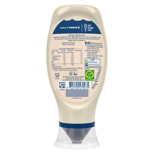 Hellmann's Real Squeezy Mayonnaise 