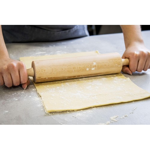 Kitchen Craft Revolving Rolling Pin, Beech  44cm