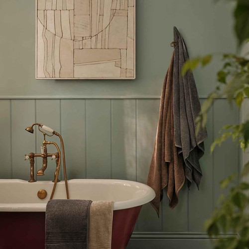 M&S Collection Luxury Egyptian Cotton Face Towels, Charcoal