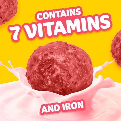 Nesquik Strawberry Flavoured Breakfast Cereal