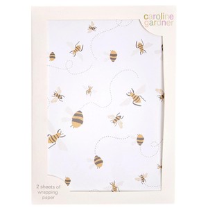Caroline Gardner Bees Gift Wrap Sheets