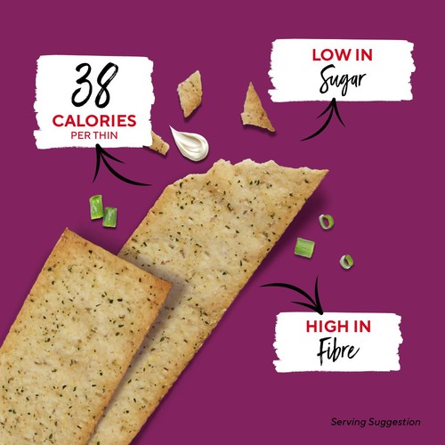 Ryvita Snack It Thins Sour Cream & Chive Flatbread Snacks