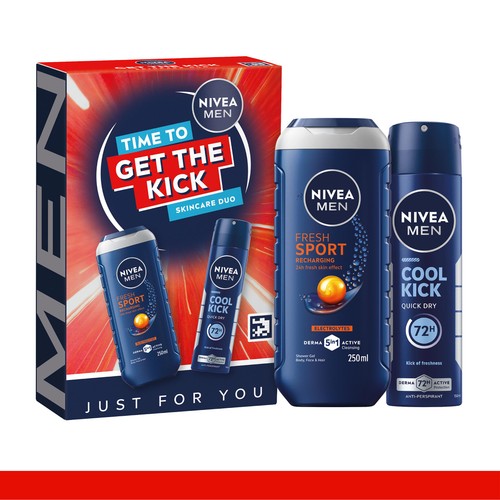 NIVEA MEN Time To Get The Kick Duo Gift Set