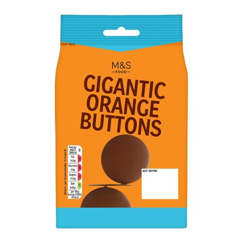 M&S Gigantic Orange Buttons
