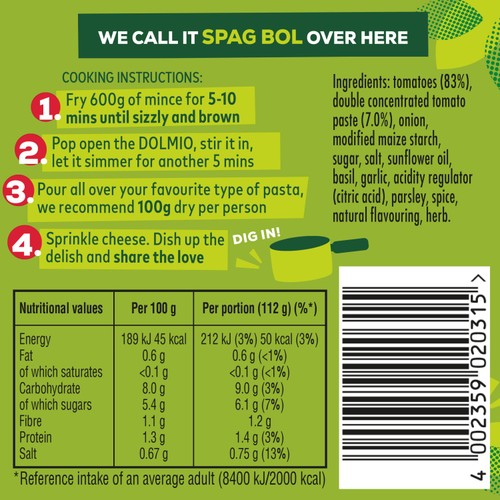 Dolmio Bolognese Original Pasta Sauce