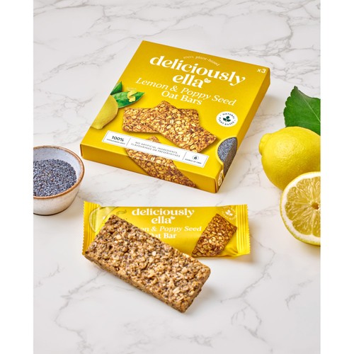 Deliciously Ella Lemon & Poppy Seed Oat Bar Multipack
