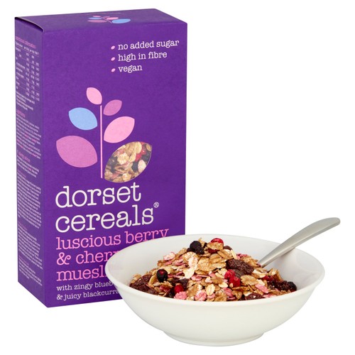 Dorset Cereals Luscious Berry&Cherry Muesli No Added Sugar Breakfast Cereal