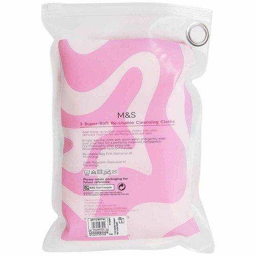 M&S Bloom Accessories Super Soft Reusable Cleansing Cloths