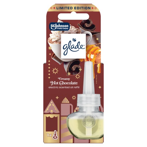 Glade Plug In Refill Electric Scented Oil Creamy Hot Chocolate