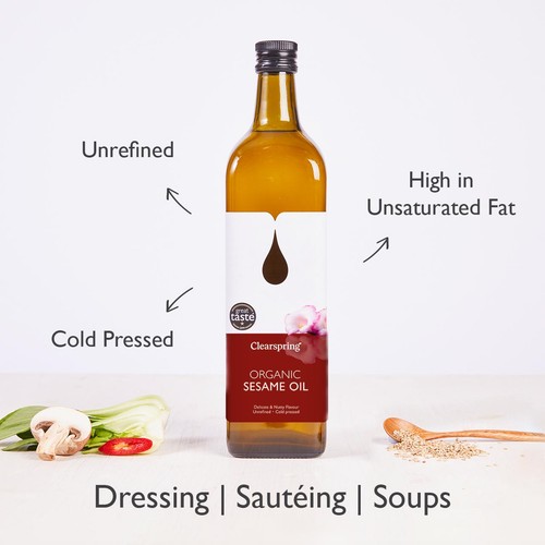 Clearspring Organic Cold Pressed Sesame Oil