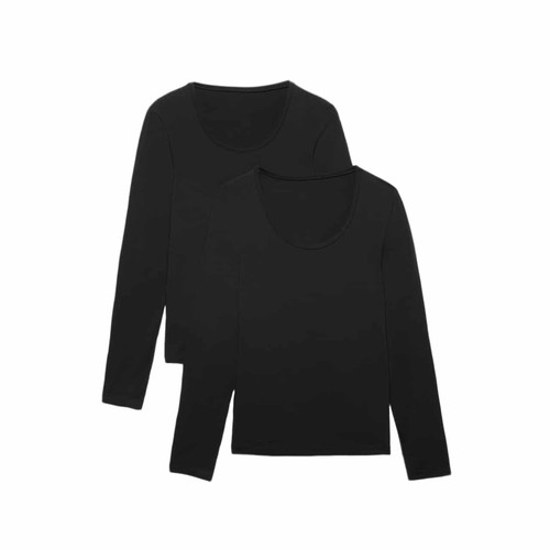 M&S Heatgen Long Sleeve Top L Black