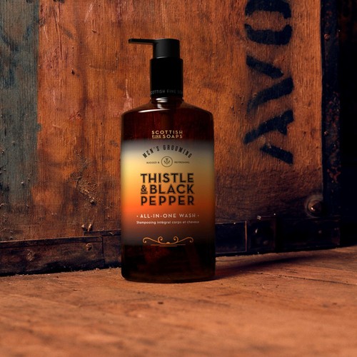 Scottish Fine Soaps Thistle & Black Pepper All-In-One Wash