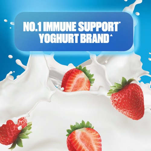 Actimel Strawberry Fat Free Immune Support Yoghurt Drink Multipack
