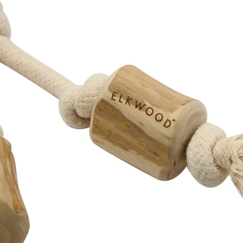 Elkwood Double Coffee Wood Rope Toy