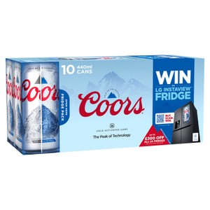 Coors Lager Beer Cans 10x440ml