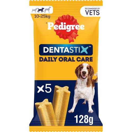 Pedigree Dentastix Daily Adult Medium Dog Treats 5 x Dental Sticks