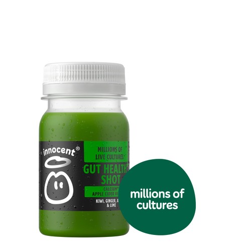 Innocent Gut Health,  Kiwi, Ginger, Apple & Lime Shot