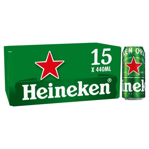 Heineken Lager Beer Cans