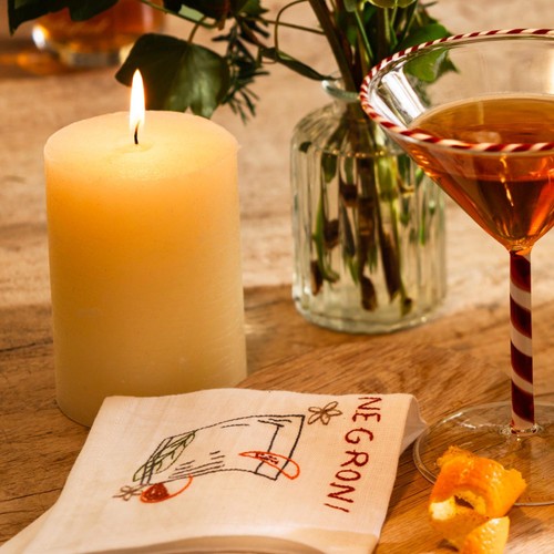 Daylesford Organic Negroni Cocktail Napkin