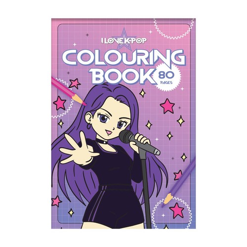 K-POP Childrens Mega Colouring Pad