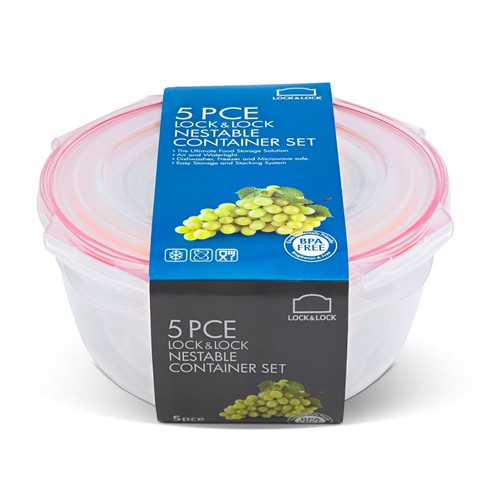 LocknLock Round Food Container Set