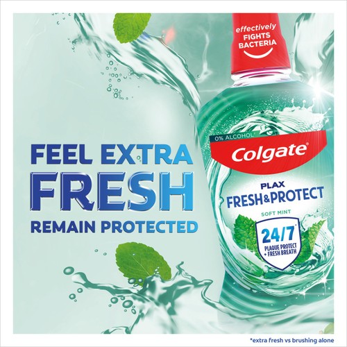 Colgate Plax Soft Mint Mouthwash Alcohol Free 