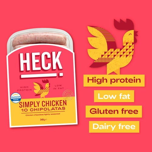 HECK! Simply Chicken Gluten Free Chipolata Sausages