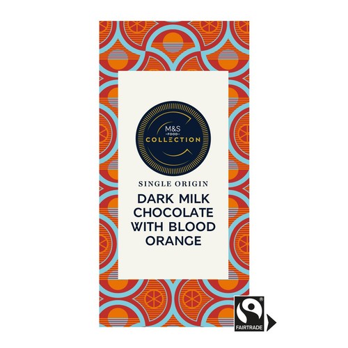M&S Collection 54% Dark Milk Dominican Republic Chocolate with Blood Orange