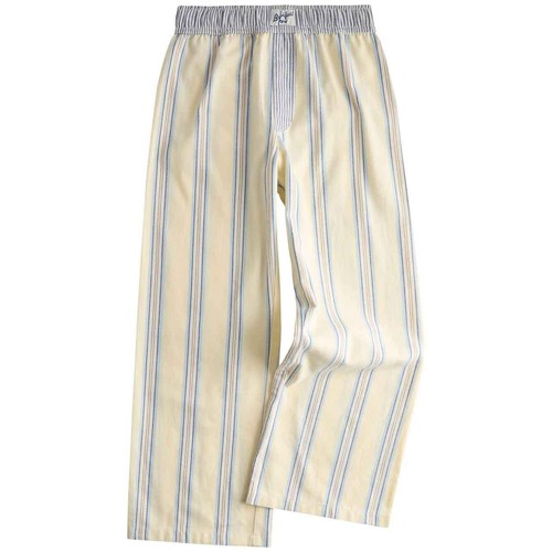 M&S Girls Striped Single Pyjama Bottoms, 9-10 Years, Yellow