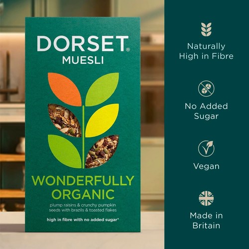 Dorset Cereals Wonderfully Organic Muesli Breakfast Cereal