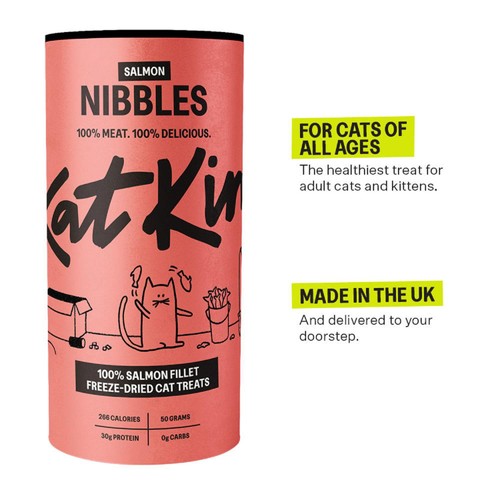 KatKin Salmon Nibbles Cat Treats