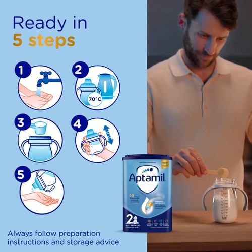 Aptamil 2 Follow On Baby Milk Formula Powder 6-12 Months