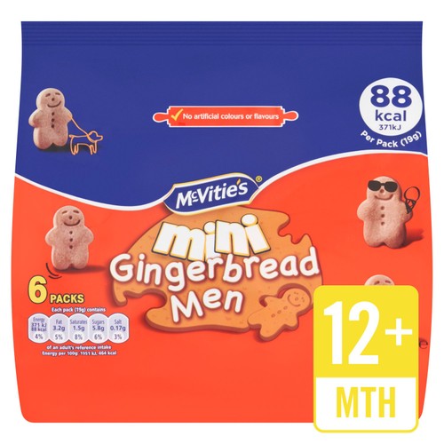 McVitie's Mini Gingerbread Men Biscuits Multipack
