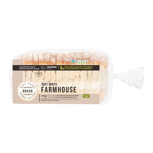 M&S Soft White Farmhouse Bread Loaf