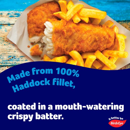 Birds Eye 4 MSC Battered Haddock Fish Fillets