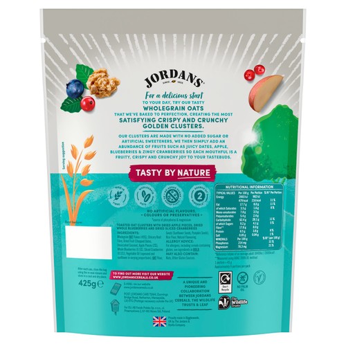 Jordans No Added Sugar Apple & Berry Granola Breakfast Cereal