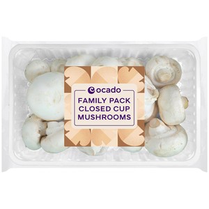 Ocado Family Pack Closed Cup Mushrooms