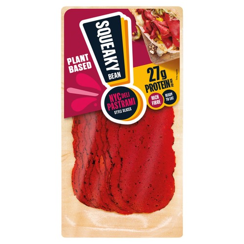Squeaky Bean Pastrami Style Sandwich Slice