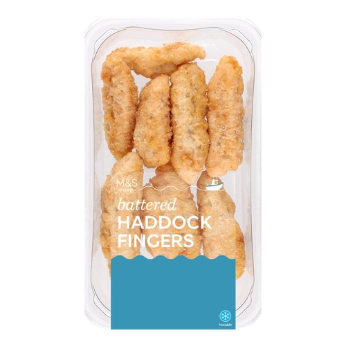 M&S Battered Haddock Fingers