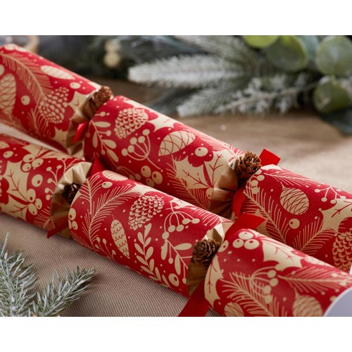 Winter Pine Cones Crackers 6 pack