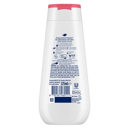 Dove Reviving Advanced Care Body Wash Shower Gel Pomegranate & Hibiscus