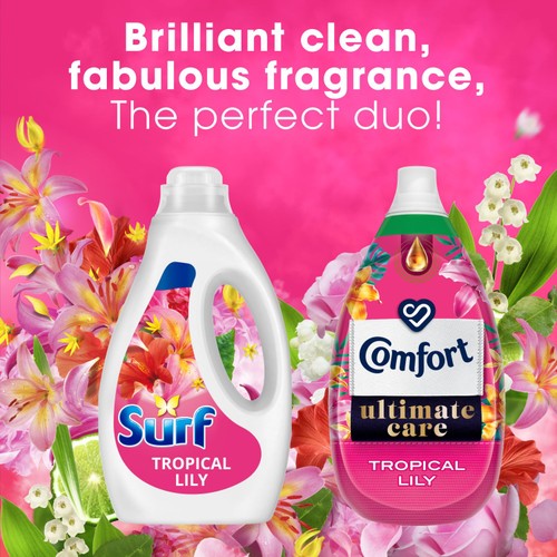 Surf Tropical Lily Liquid Laundry Washing Detergent 35 Washes