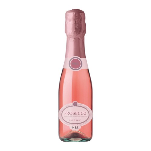 M&S Prosecco Rose Brut Small Bottle