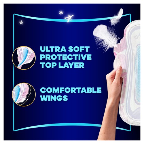 Always Platinum Secure Night Sanitary Towels Wings Size 4