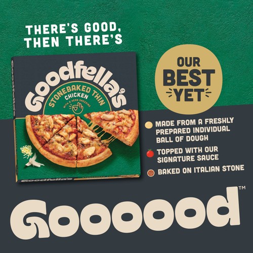 Goodfella's Stonebaked Thin Chicken Pizza 